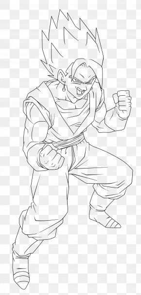 Desenho Linha art Inker Cartoon Sketch, Majin Vegeta, branco, rosto png