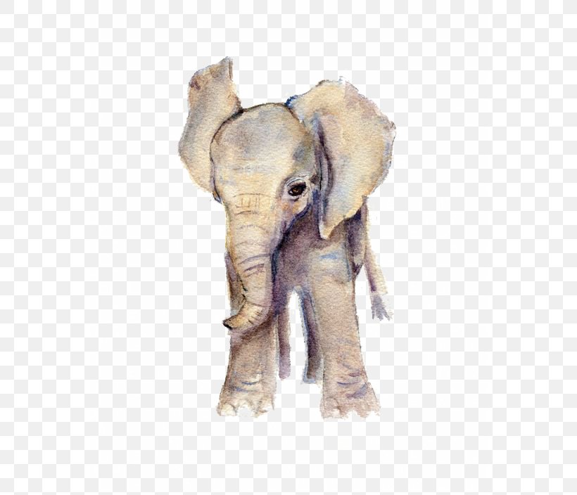Elephant Watercolor Painting Art Printmaking, PNG, 564x704px, Elephant, African Elephant, Art, Drawing, Elephants And Mammoths Download Free
