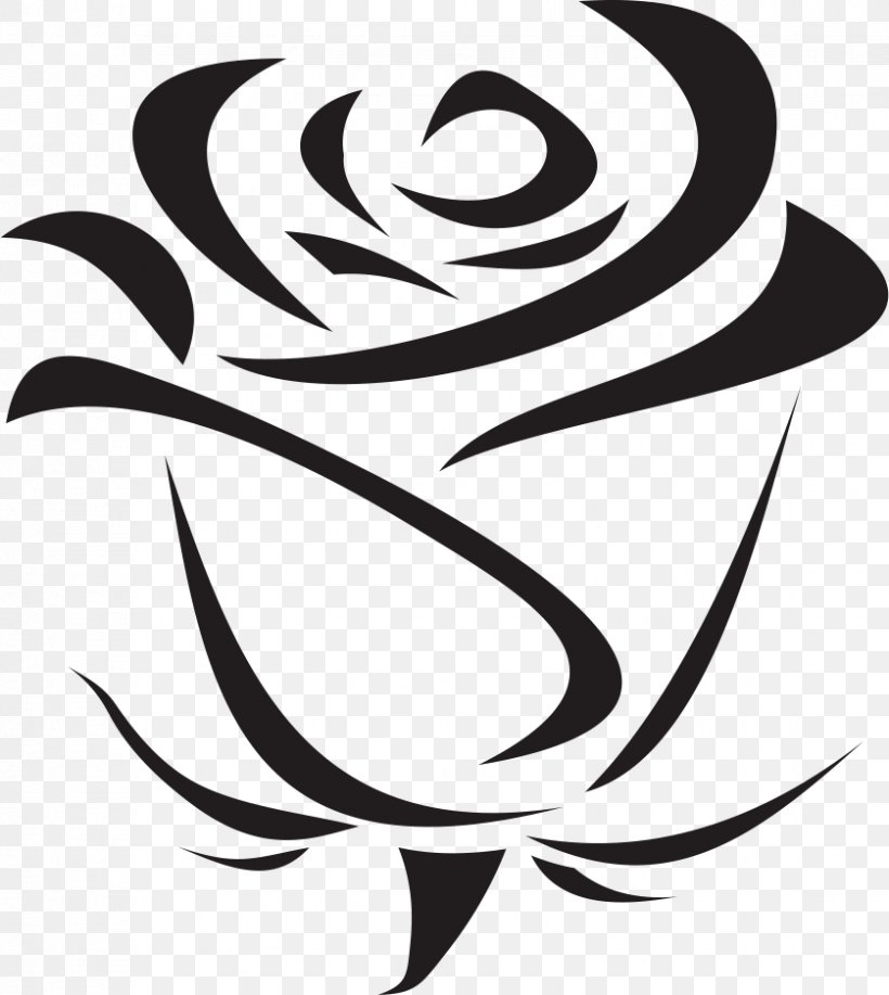 Computer File Clip Art Rose, PNG, 838x938px, Rose, Artwork, Black And White, Coreldraw, Flora Download Free