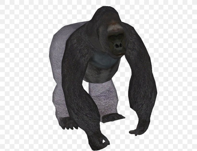 Gorilla Sculpture Fur Terrestrial Animal, PNG, 870x668px, Gorilla, Animal, Ape, Fur, Great Ape Download Free