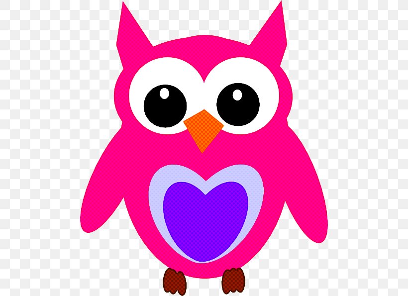 Owl Pink Purple Cartoon Violet, PNG, 498x595px, Owl, Bird, Bird Of Prey, Cartoon, Lilac Download Free