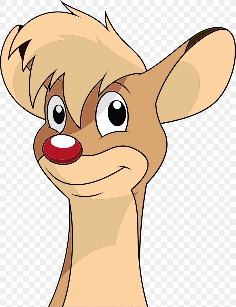 Reindeer, PNG, 2306x2999px, Watercolor, Animation, Cartoon, Character, Ear Download Free