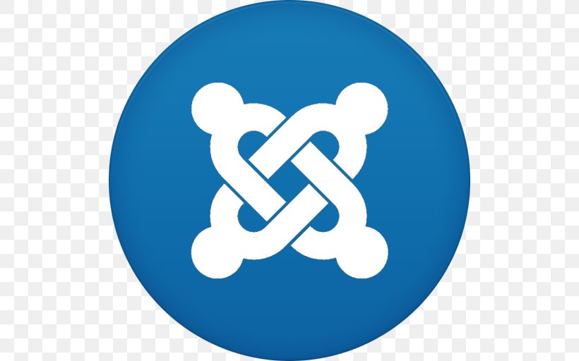 Blue Text Symbol Logo, PNG, 512x512px, Web Development, Blue, Computer Software, Content Management System, Joomla Download Free