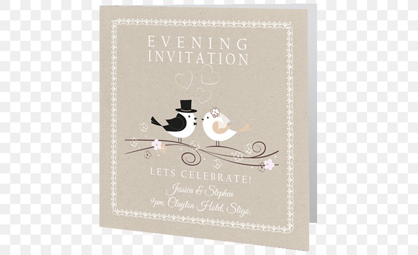 Wedding Invitation Ireland Bird Ceremony, PNG, 500x500px, Wedding Invitation, Bird, Ceremony, Envelope, Evening Download Free