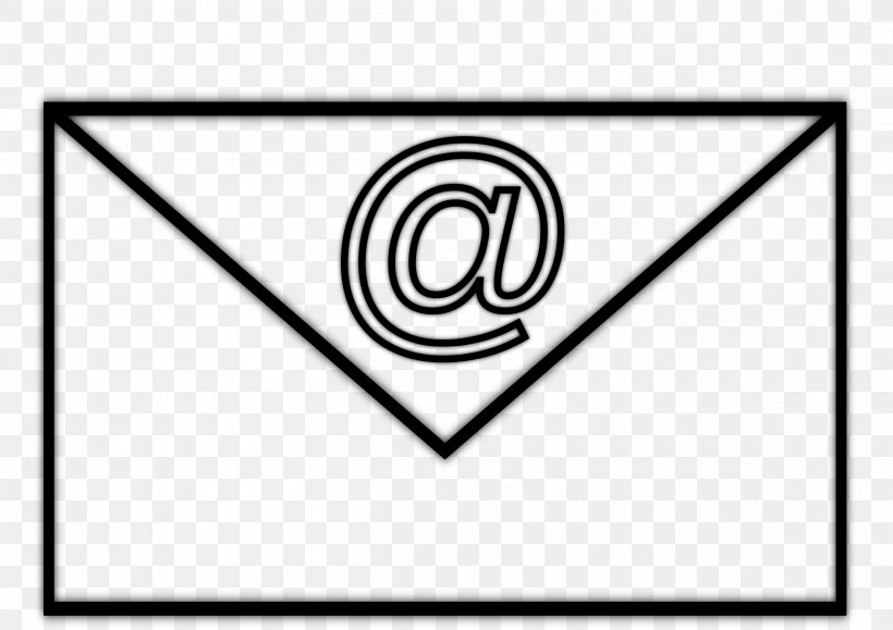 Email Clip Art, PNG, 2400x1697px, Email, Area, Black, Black And White, Drawing Download Free