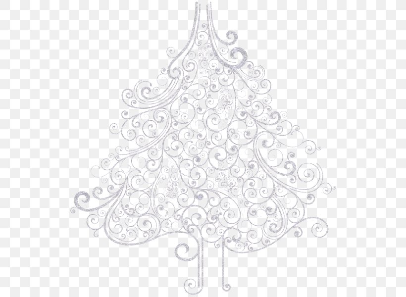 Christmas Tree Fir Christmas Ornament, PNG, 550x600px, 31 October, Christmas Tree, Black And White, Branch, Branching Download Free
