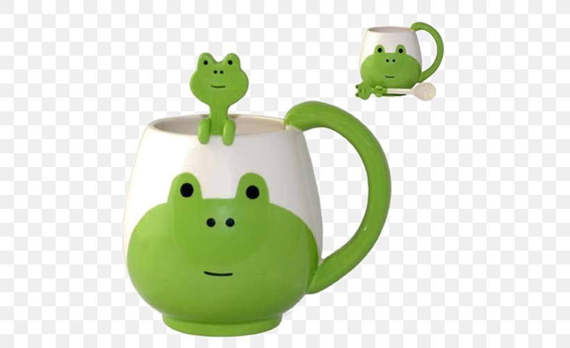 Frog Mug Teacup Ceramic, PNG, 500x500px, Frog, Amphibian, Ceramic, Cup, Drinkware Download Free