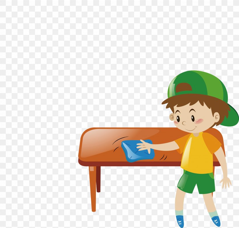 Table Cleaning Clip Art, PNG, 3215x3077px, Table, Boy, Cartoon, Child, Cleaning Download Free