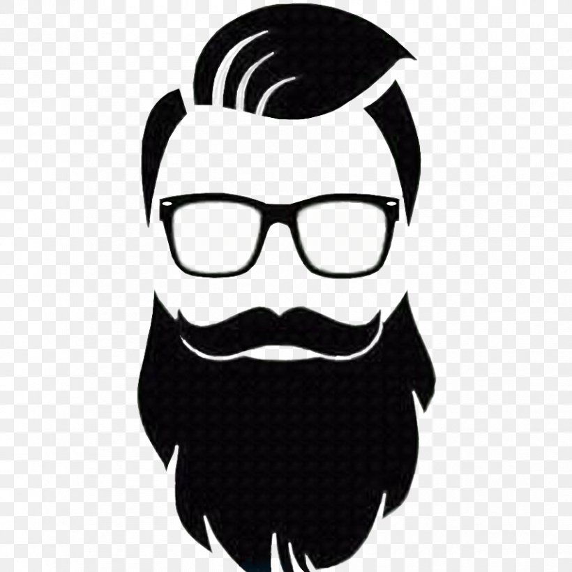 Vector Graphics Clip Art Beard Photography, PNG, 854x854px, Beard, Black And White, Eyewear, Facial Hair, Fictional Character Download Free