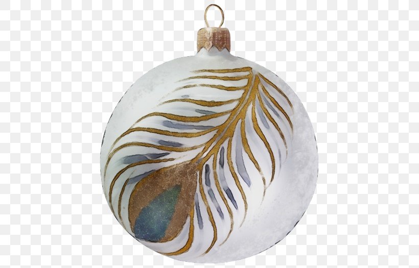 Christmas Ornament, PNG, 500x525px, Watercolor, Chambered Nautilus, Christmas Ornament, Fashion Accessory, Feather Download Free
