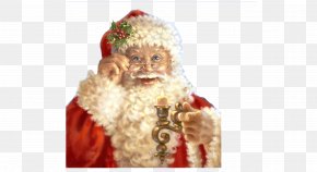 Santa's Watching You - Ded Moroz Snegurochka Santa Claus Christmas Card PNG
