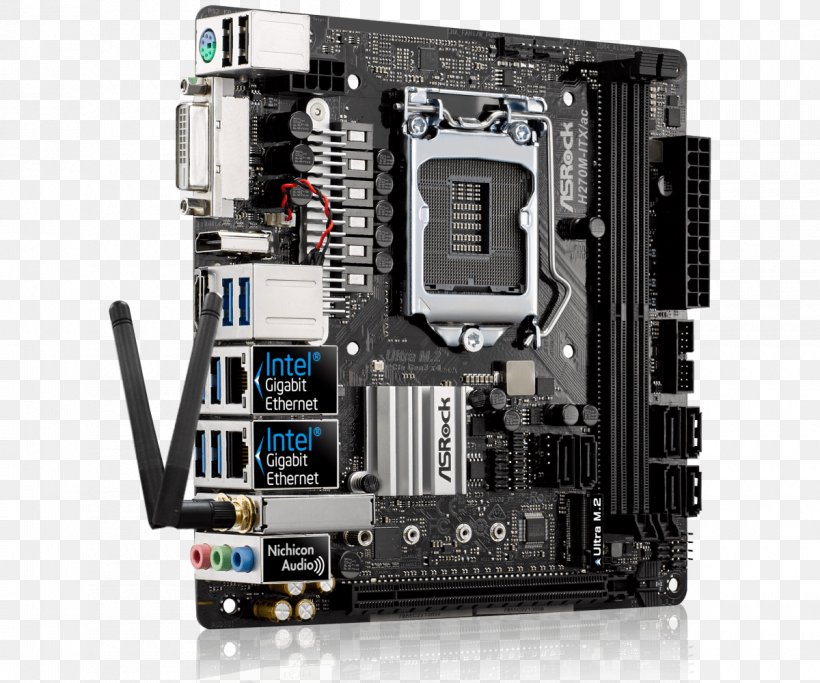 Intel Mini-ITX LGA 1151 Motherboard ASRock, PNG, 1200x1000px, Intel, Asrock, Asrock Fatal1ty Z270 Gaming K6, Central Processing Unit, Chipset Download Free