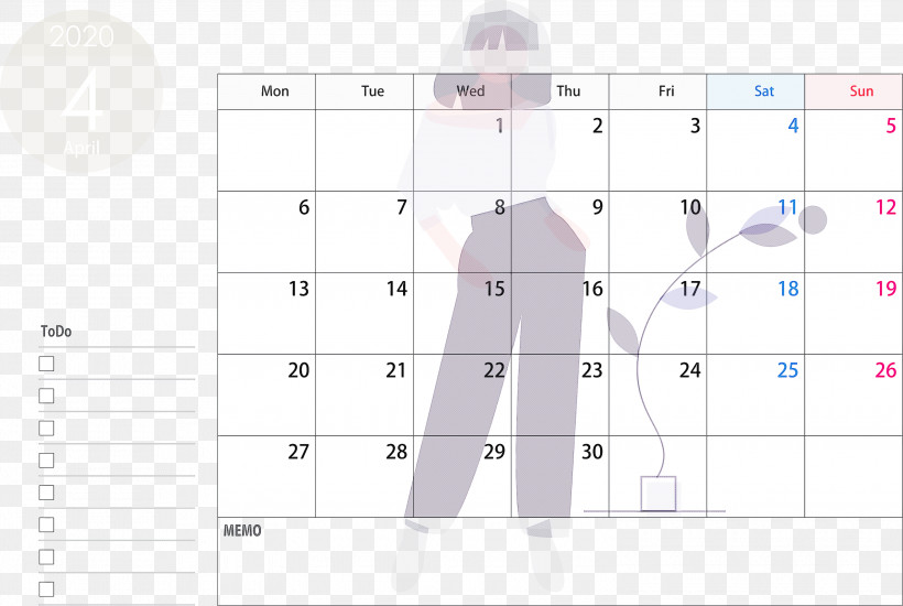 April 2020 Calendar April Calendar 2020 Calendar, PNG, 3000x2014px, 2020 Calendar, April 2020 Calendar, April Calendar, Line, Rectangle Download Free