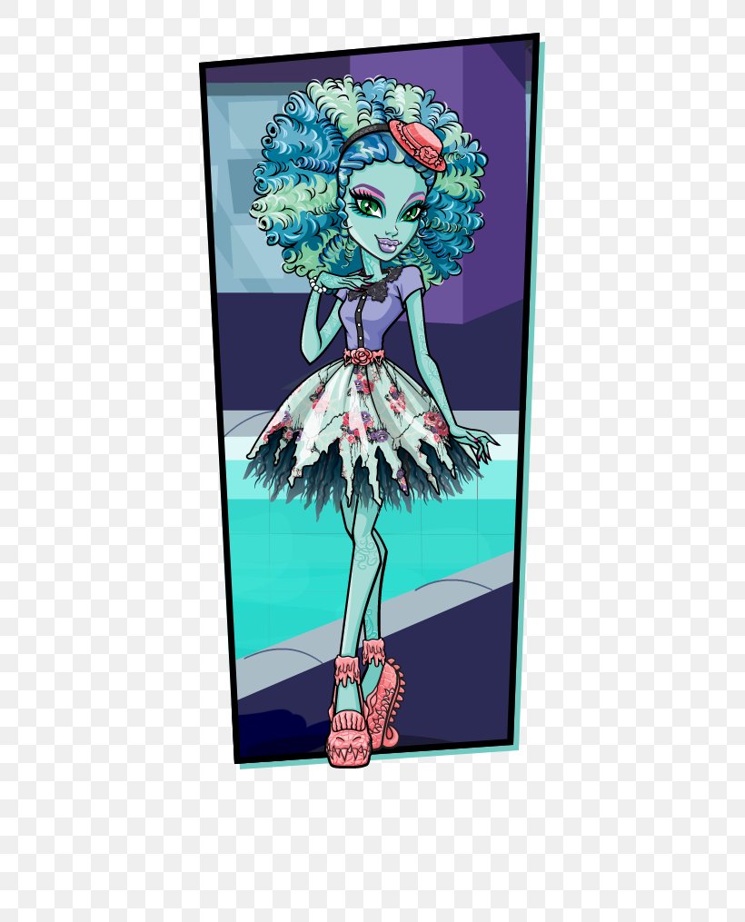 Monster High Doll Mattel Honey Island Swamp Monster, PNG, 492x1015px, Watercolor, Cartoon, Flower, Frame, Heart Download Free