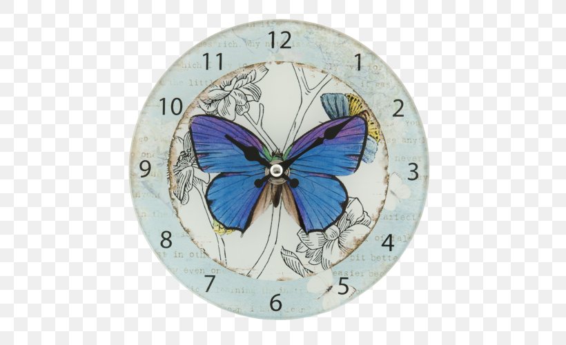 Clock Marioneta.cz Provence Online Shopping Wood, PNG, 500x500px, Clock, Antechamber, Apartment, Arthropod, Brush Footed Butterfly Download Free