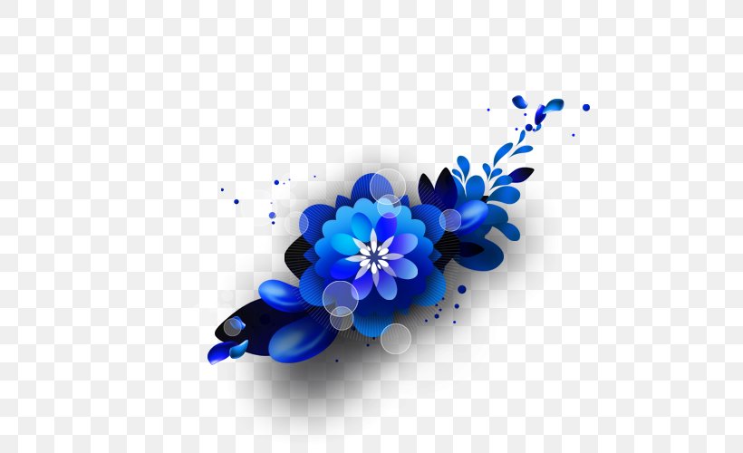Flower Shading, PNG, 500x500px, Flower, Blue, Color, Floral Design, Flowering Plant Download Free