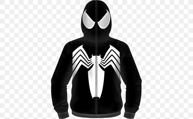 Hoodie Spider-Man Venom Eddie Brock Costume, PNG, 507x507px, Hoodie, Amazing Spiderman, Black, Bluza, Brand Download Free
