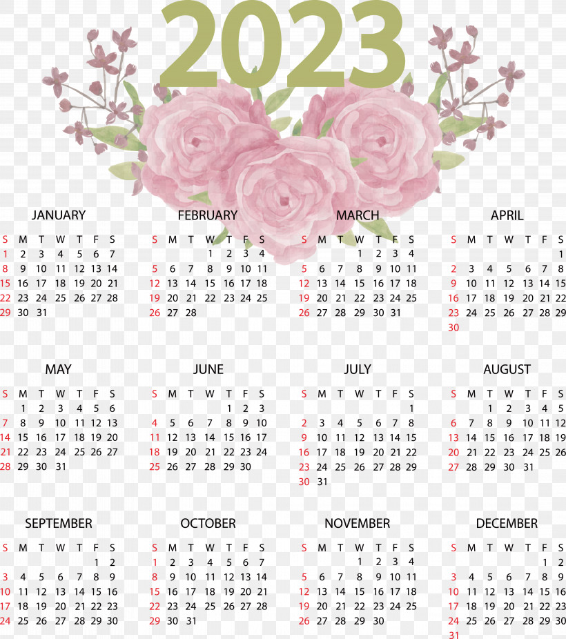 Calendar 2023 Week Sunday 2022, PNG, 4348x4913px, Calendar, August, Drawing, Printable, Sunday Download Free