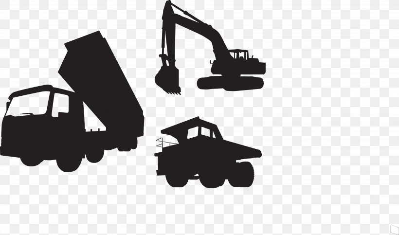 Clip Art Vector Graphics Heavy Machinery Excavator Construction, PNG, 3889x2294px, Heavy Machinery, Agricultural Machinery, Backhoe, Backhoe Loader, Blackandwhite Download Free