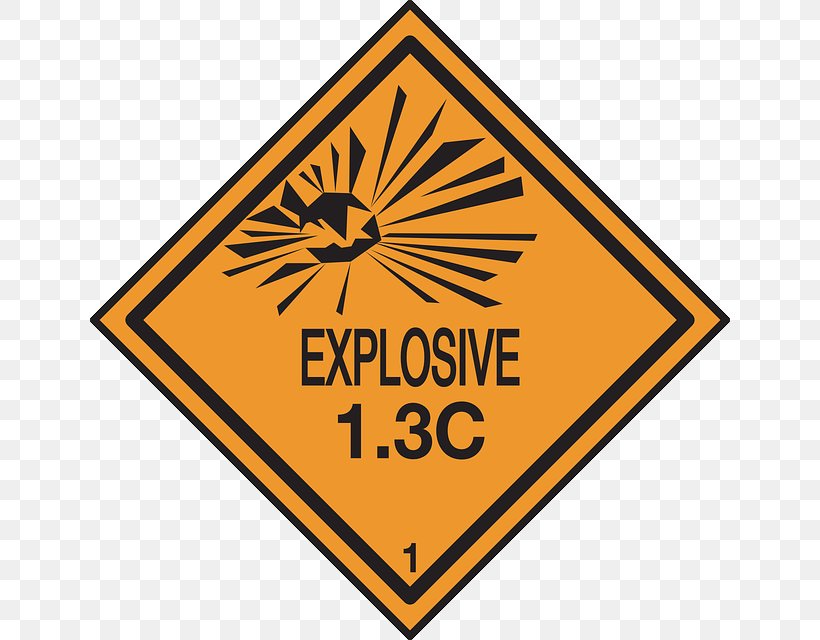 Hazard Symbol Explosive Sign Dangerous Goods, PNG, 640x640px, Hazard Symbol, Area, Brand, Dangerous Goods, Explosion Download Free