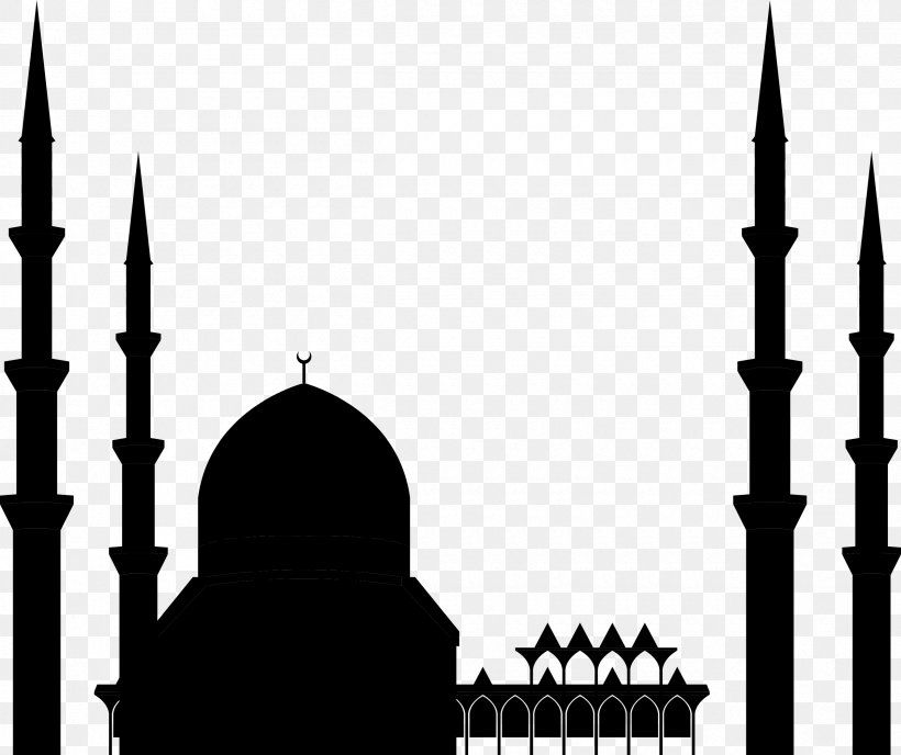 Mosque Silhouette Image Illustration Vector Graphics, PNG, 2400x2014px, Mosque, Adoration, Arabic Calligraphy, Arabic Language, Architecture Download Free