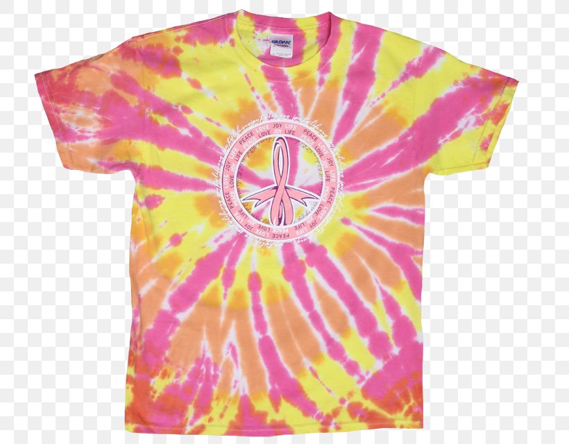 T-shirt Symbol Sleeve Dye Pattern, PNG, 750x640px, Tshirt, Dye, Magenta, Peach, Pink Download Free