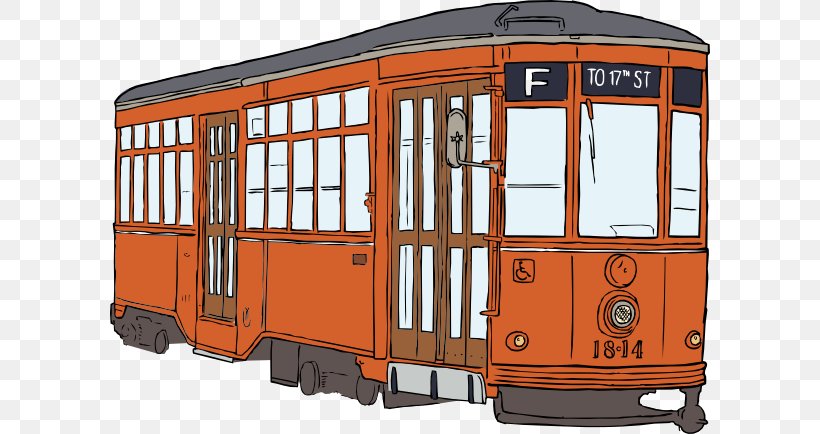 Tram San Francisco Cable Car System Train Clip Art, PNG, 600x434px, Tram, Cable Car, Free Content, Mode Of Transport, Passenger Car Download Free