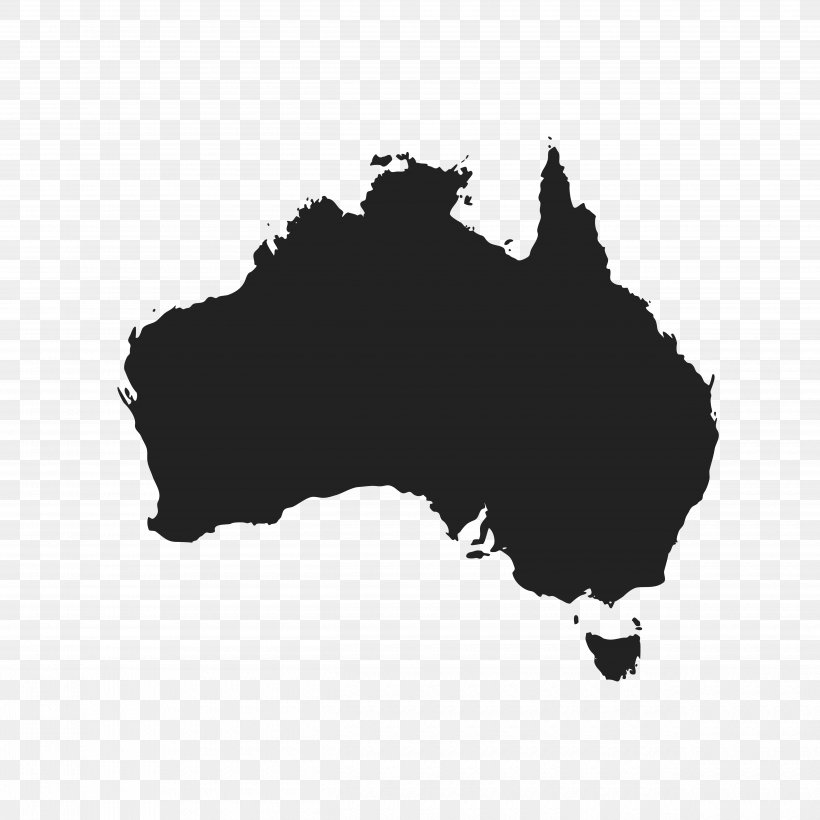 Australia Vector Map, PNG, 5000x5000px, Australia, Black, Black And White, Cartography, Map Download Free
