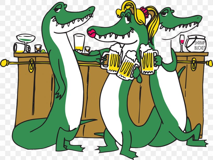 Beer Alcoholic Drink Crocodile Clip Art, PNG, 960x720px, Beer, Alcoholic Drink, Art, Artwork, Bar Download Free