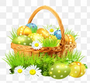 Easter Basket - Easter Bunny Easter Basket Clip Art PNG