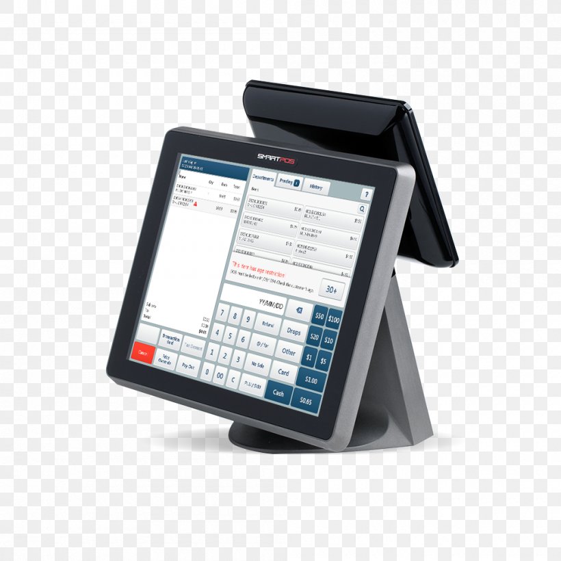 Point Of Sale Handheld Devices Computer Hardware Retail, PNG, 1000x1000px, Point Of Sale, Cashier, Communication, Computer, Computer Accessory Download Free