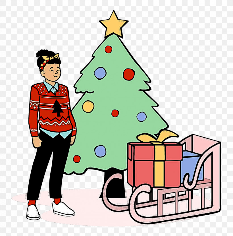 Christmas Christmas Tree Gifts, PNG, 2467x2500px, Christmas, Bauble, Behavior, Character, Christmas Day Download Free