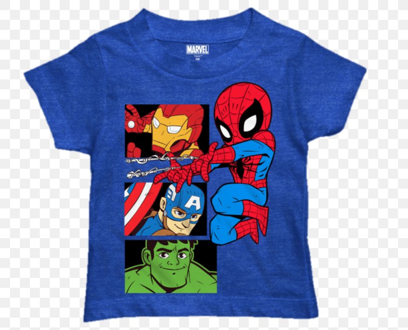 T-shirt Spider-Man Superhero Iron Man Hulk, PNG, 768x665px, Tshirt, Active Shirt, Baby Toddler Clothing, Black Marvel, Blue Download Free