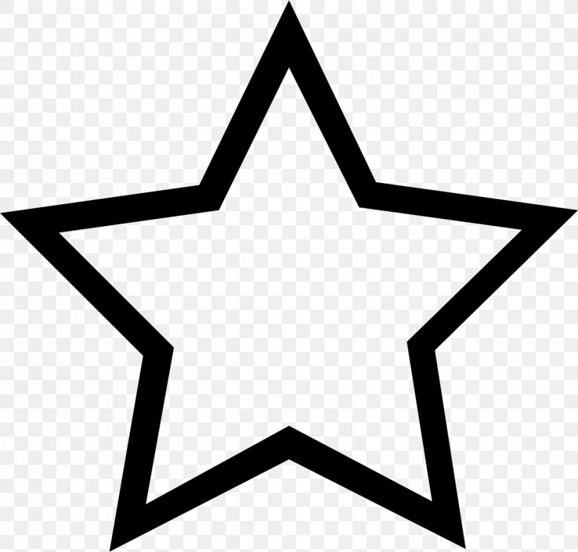 Five-pointed Star, PNG, 980x938px, Star, Area, Black, Black And White, Fivepointed Star Download Free