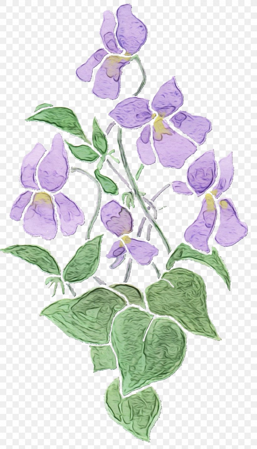 Flower Violet Purple Plant Flowering Plant, PNG, 900x1572px, Watercolor, Flower, Flowering Plant, Leaf, Paint Download Free