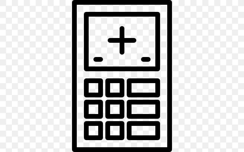 Graphing Calculator Calculation, PNG, 512x512px, Calculator, Area, Black, Black And White, Business Download Free