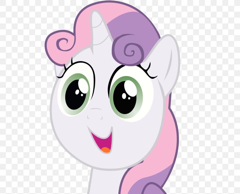 Sweetie Belle Snout Face, PNG, 519x663px, Watercolor, Cartoon, Flower, Frame, Heart Download Free