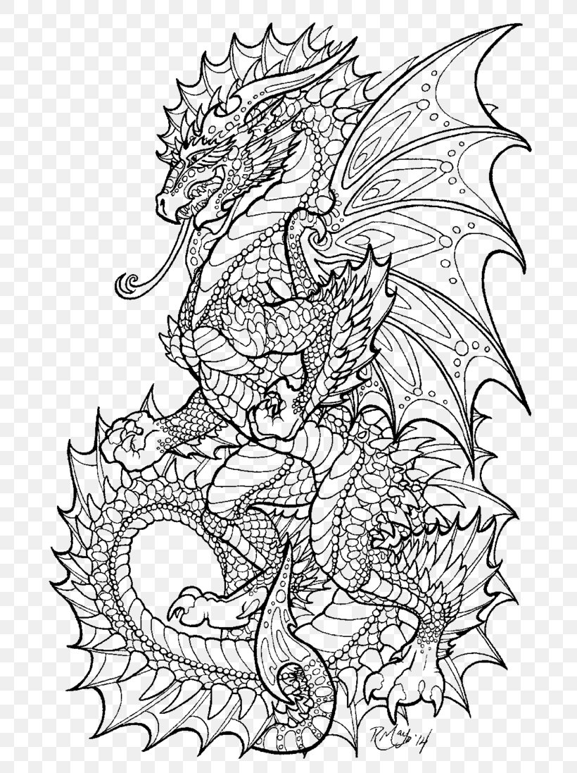 Coloring Book Chinese Dragon Adult Drawing, PNG, 728x1097px, Coloring Book, Adult, Art, Artwork, Black And White Download Free
