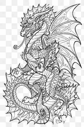 Coloring Book Chinese Dragon Child Mandala, PNG, 1200x771px, Coloring ...