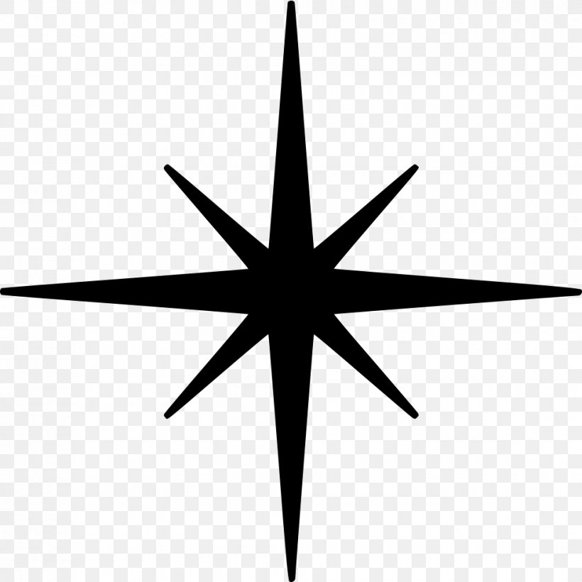 Clip Art, PNG, 980x981px, Star, Black And White, Drawing, Leaf, Point Download Free