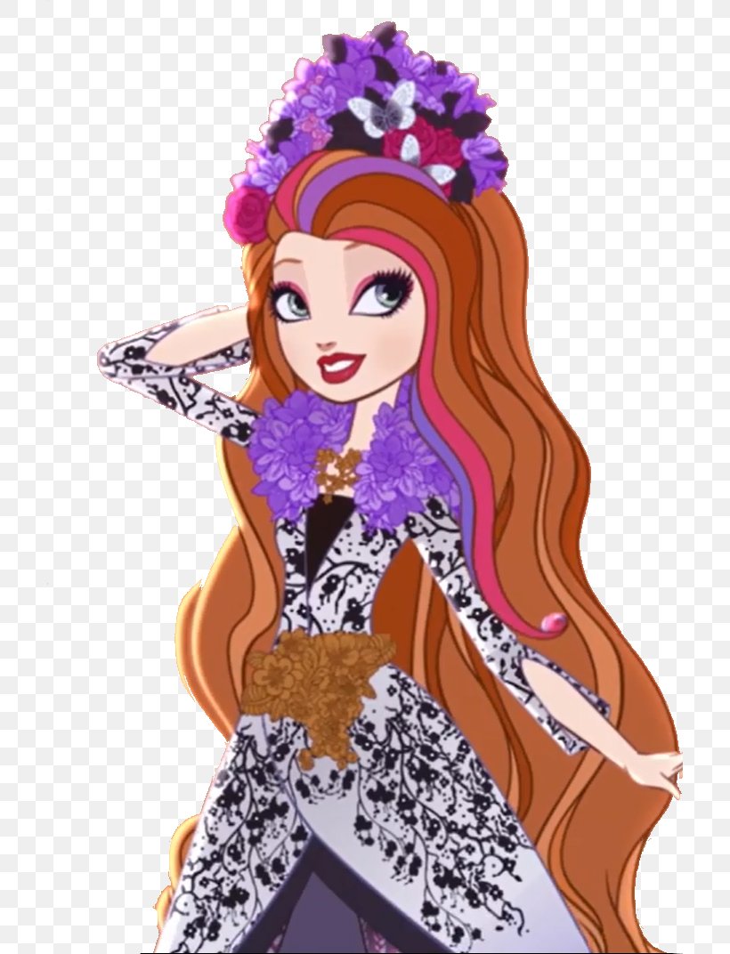 Ever After High YouTube Doll Art Hairstyle, PNG, 714x1072px, Watercolor, Cartoon, Flower, Frame, Heart Download Free