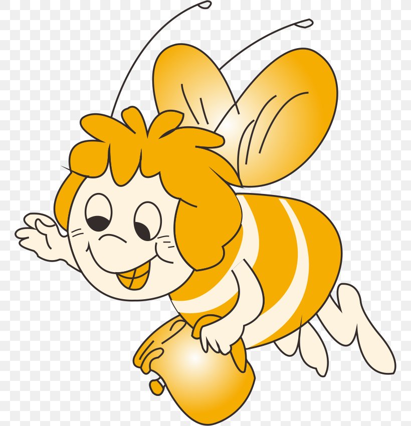 Honey Bee Insect Comics Clip Art, PNG, 763x850px, Honey Bee, Art, Bee, Black And White, Cartoon Download Free