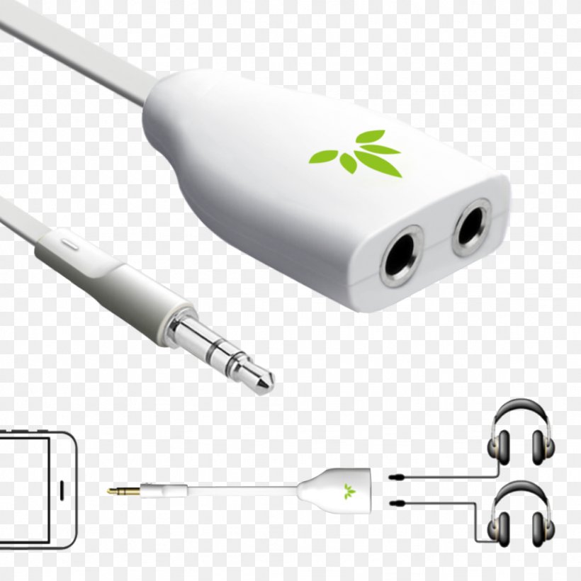 Phone Connector Headphones Stereophonic Sound Loudspeaker Dual Headphone Adapter, PNG, 1024x1024px, Phone Connector, Adapter, Apple Earbuds, Audio Signal, Cable Download Free