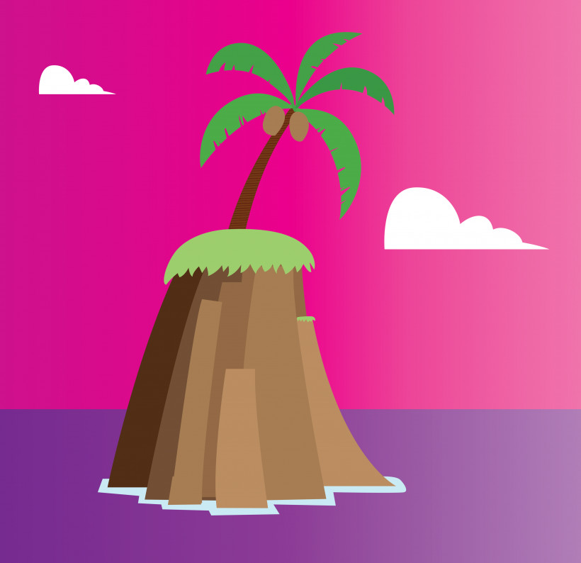 Pink M Font Computer Meter M, PNG, 3000x2906px, Palm Tree, Beach, Cartoon Tree, Computer, M Download Free