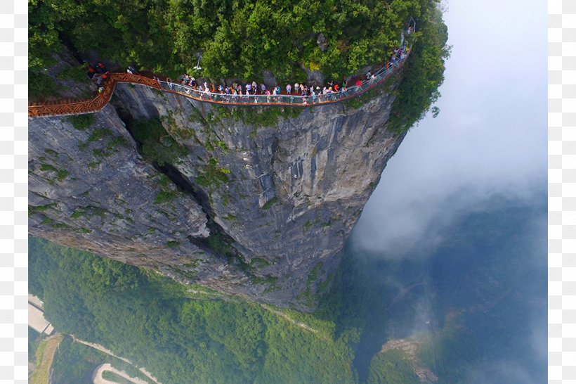 Tianmen Mountain Zhangjiajie Glass Bridge Walkway, PNG, 1024x682px, Tianmen Mountain, Bridge, China, Cliff, Escarpment Download Free