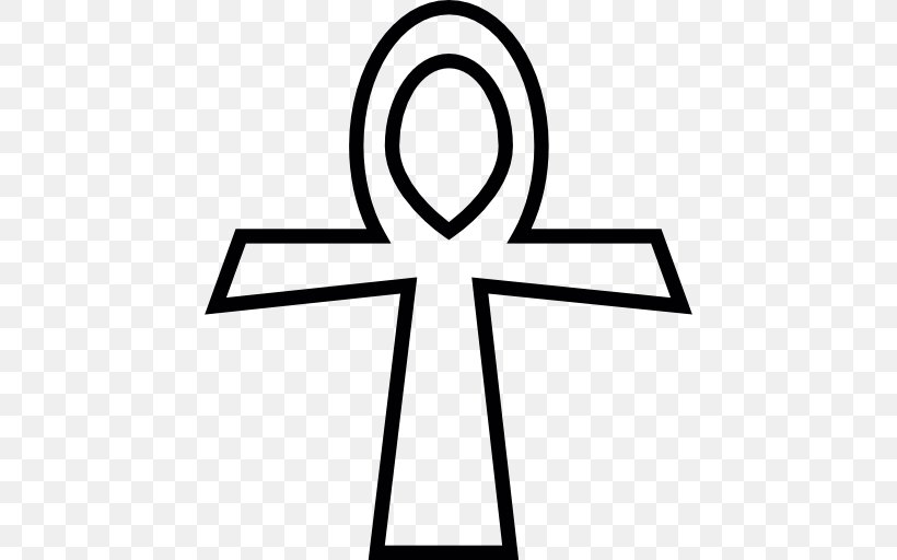 Ancient Egyptian Religion Ankh Symbol Christian Cross, PNG, 512x512px, Religion, Ancient Egyptian Religion, Ankh, Area, Black And White Download Free