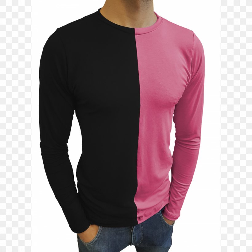 Long-sleeved T-shirt Long-sleeved T-shirt Shoulder Bluza, PNG, 1000x1000px, Sleeve, Bluza, Long Sleeved T Shirt, Longsleeved Tshirt, Magenta Download Free