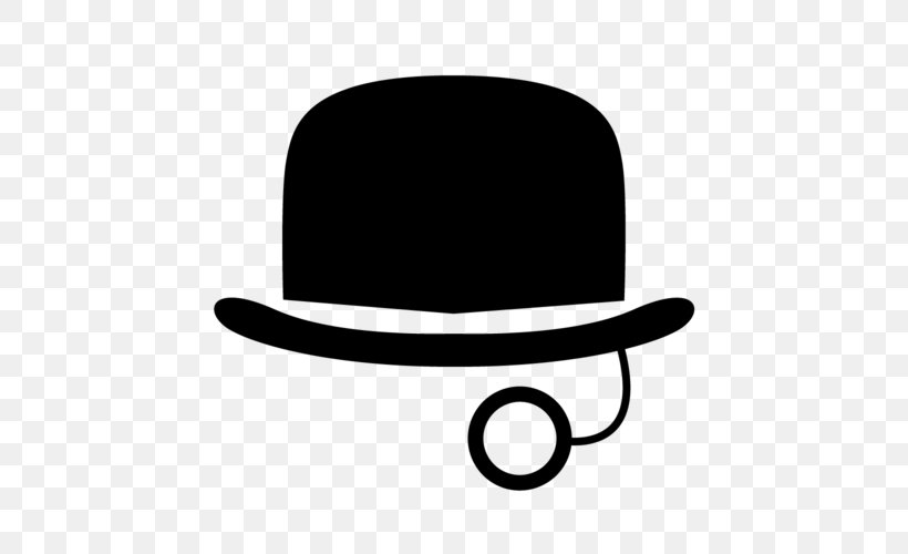 Monocle Top Hat, PNG, 500x500px, Monocle, Black And White, Brand, Clothing, Fashion Accessory Download Free