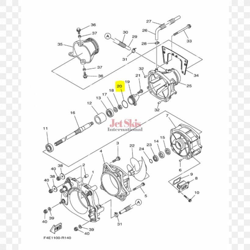 Yamaha Motor Company WaveRunner Impeller O-ring, PNG, 1200x1200px, Yamaha Motor Company, Area, Artwork, Auto Part, Bearing Download Free