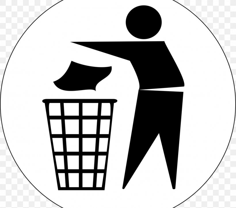 Rubbish Bins & Waste Paper Baskets Recycling Bin Clip Art, PNG, 1024x903px, Rubbish Bins Waste Paper Baskets, Area, Artwork, Black, Black And White Download Free